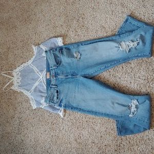 MOTHER THE INSIDER ANKLE BLOOM AND DOOM